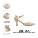 JULISSA | ZAPATILLAS BEIGE DE PIEL