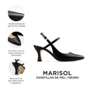 MARISOL | ZAPATILLAS NEGRAS DE PIEL