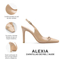 Alexia - Zapatillas de Piel Beige | Davenia