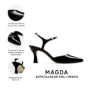 MAGDA | ZAPATILLAS NEGRAS DE PIEL