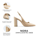 NORA | ZAPATILLAS BEIGE DE PIEL