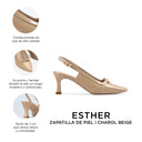 ESTHER | ZAPATILLAS BEIGE DE PIEL