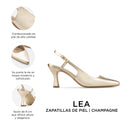 LEA | ZAPATILLAS CHAMPAGNE DE PIEL