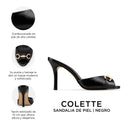 COLETTE | TACONES NEGROS DE PIEL