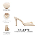 COLETTE | TACONES MARFIL DE PIEL
