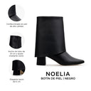 NOELIA | BOTÍN DE PIEL NEGRO