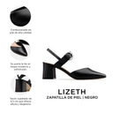LIZETH | ZAPATILLAS NEGRAS DE PIEL