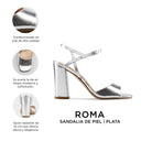 ROMA | TACONES PLATA DE PIEL