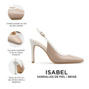 ISABEL | ZAPATILLA BEIGE DE PIEL