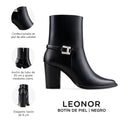 Leonor - Botines de Piel Negros