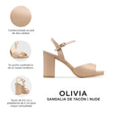 OLIVIA | SANDALIA DE PIEL NUDE