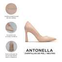 ANTONELLA | ZAPATILLA DE PIEL BEIGE