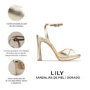 LILY | SANDALIAS DE PIEL DORADAS
