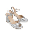 OLIVIA | SANDALIA DE PIEL PLATA