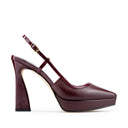 BRENDA | ZAPATILLA DE PIEL VINO