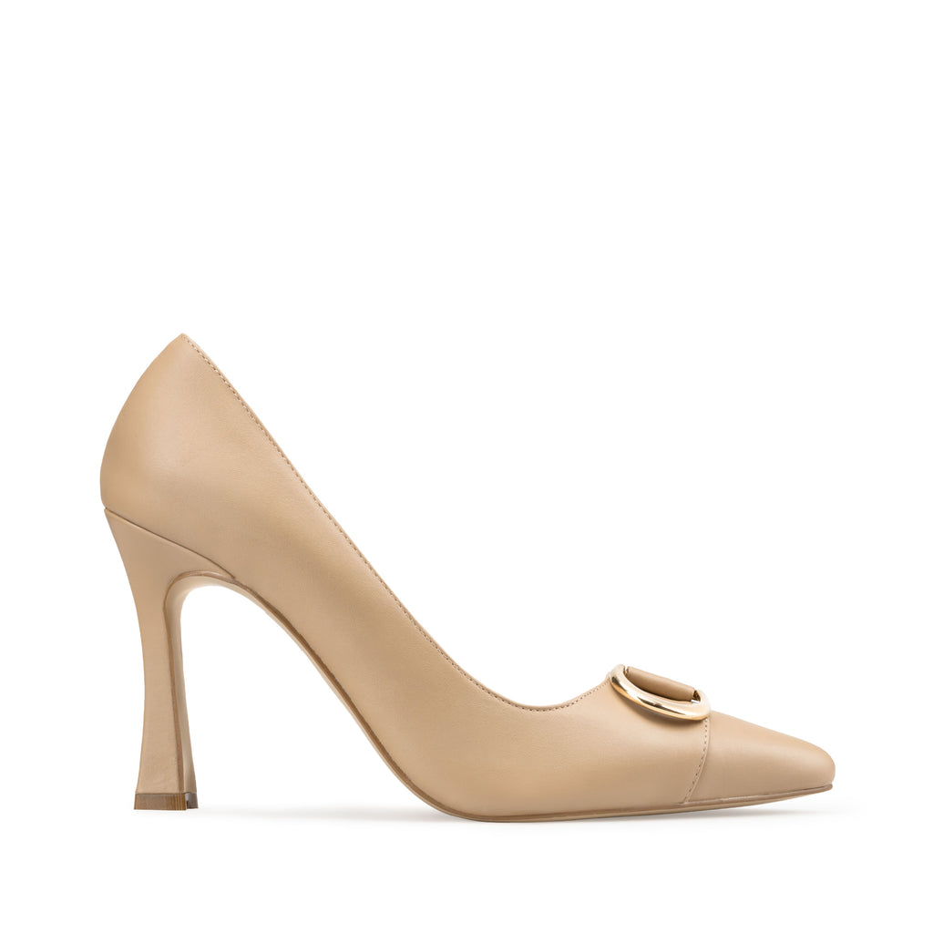 XIMENA | ZAPATILLAS BEIGE DE PIEL