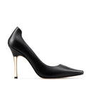 Amelia - Zapatillas de Piel Negra | Davenia