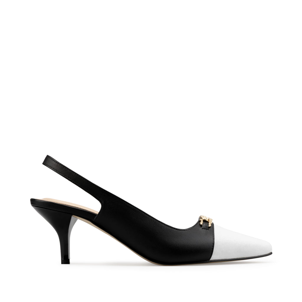 LISA | ZAPATILLAS NEGRAS CON BLANCO DE PIEL