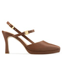 GALIA | ZAPATILLAS CAFÉ DE PIEL