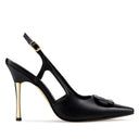 Azalea - Zapatillas de piel negras | Davenia