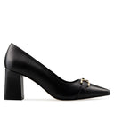 Estela - Zapatillas de Piel Negras | Davenia