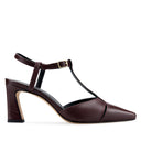Magnolia - Zapatillas de Piel Vino | Davenia