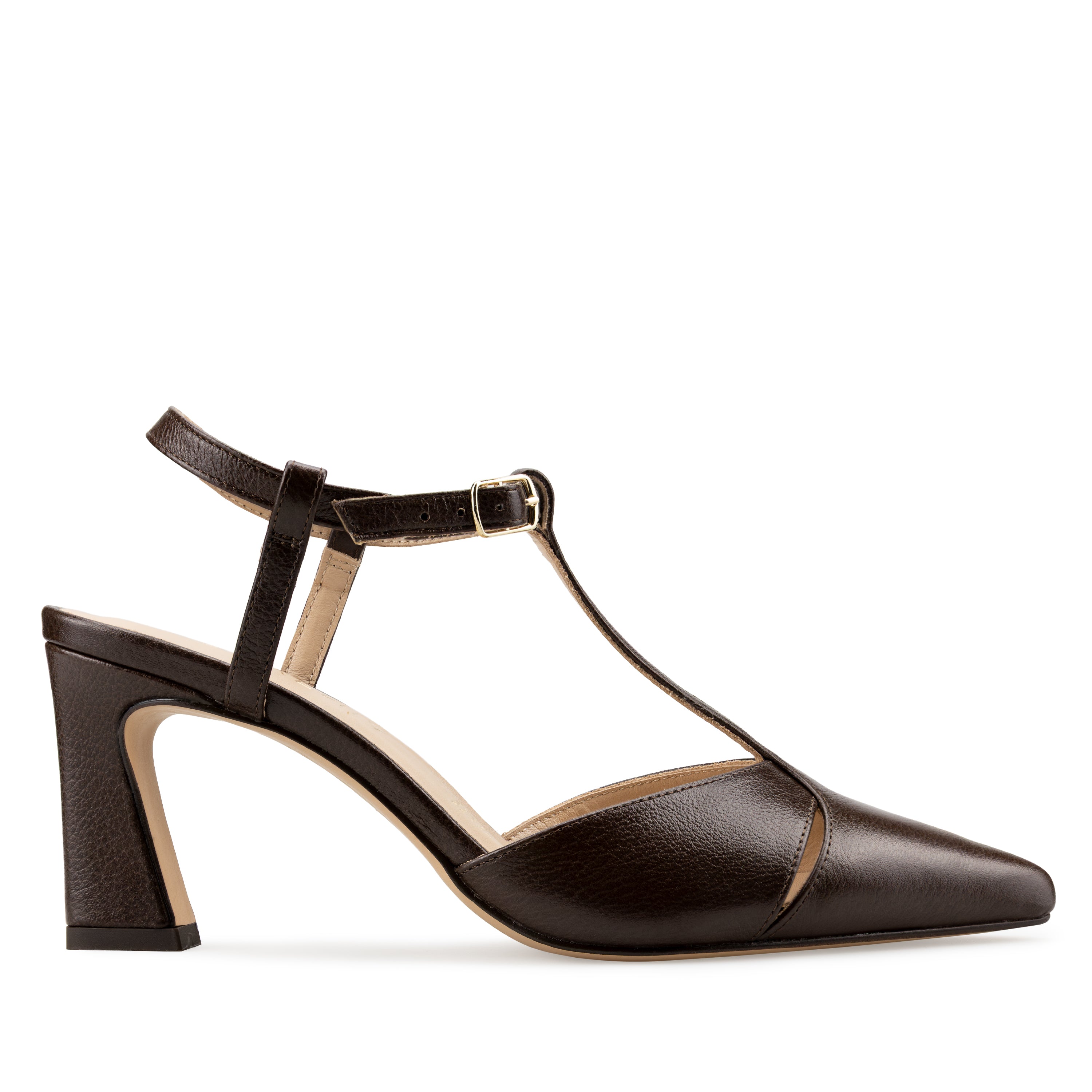 Magnolia - Zapatillas de Piel Café | Davenia
