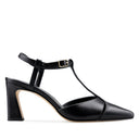 Magnolia - Zapatillas de Piel Negro| Davenia