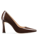 Antonella - Zapatillas de Piel Charol Chocolate