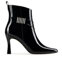 Alondra - Botines de Piel Charol Negro