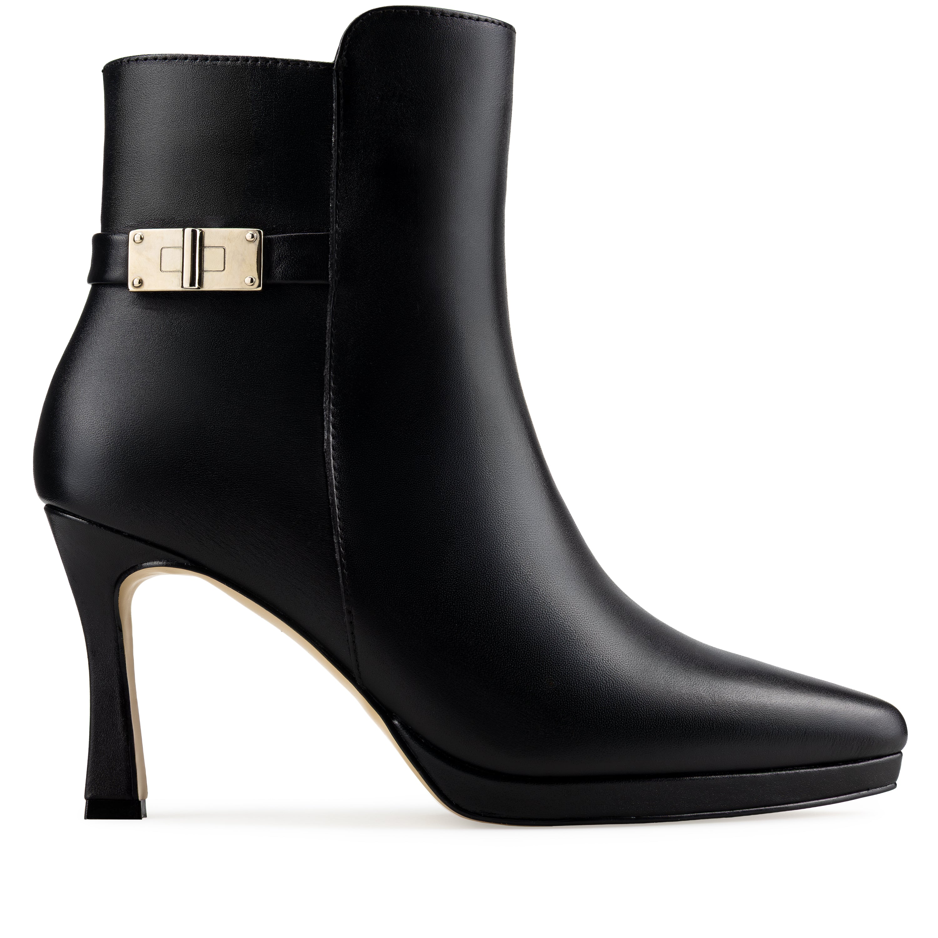 Venus - Botines de Piel Negros