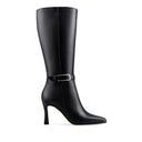 Victoria - Bota Larga De Piel Negro