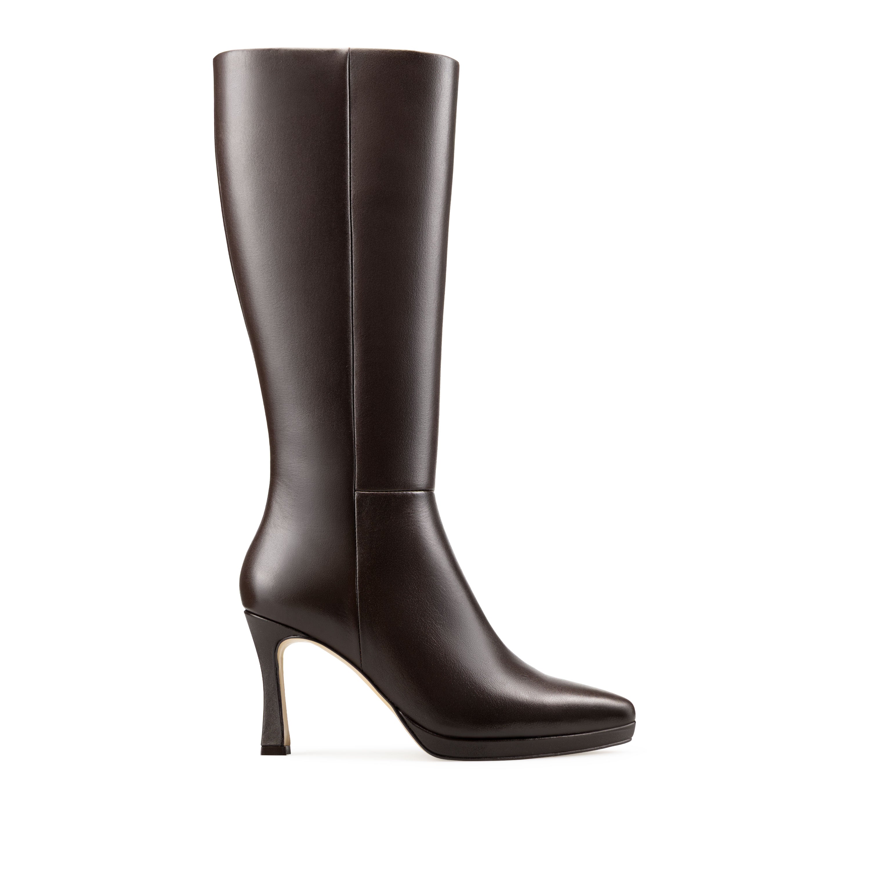Izel - Bota Larga de Piel Café