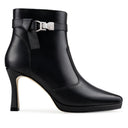 Isadora - Botines de Piel Negros