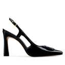 Leslie - Zapatillas de Piel Charol Negro