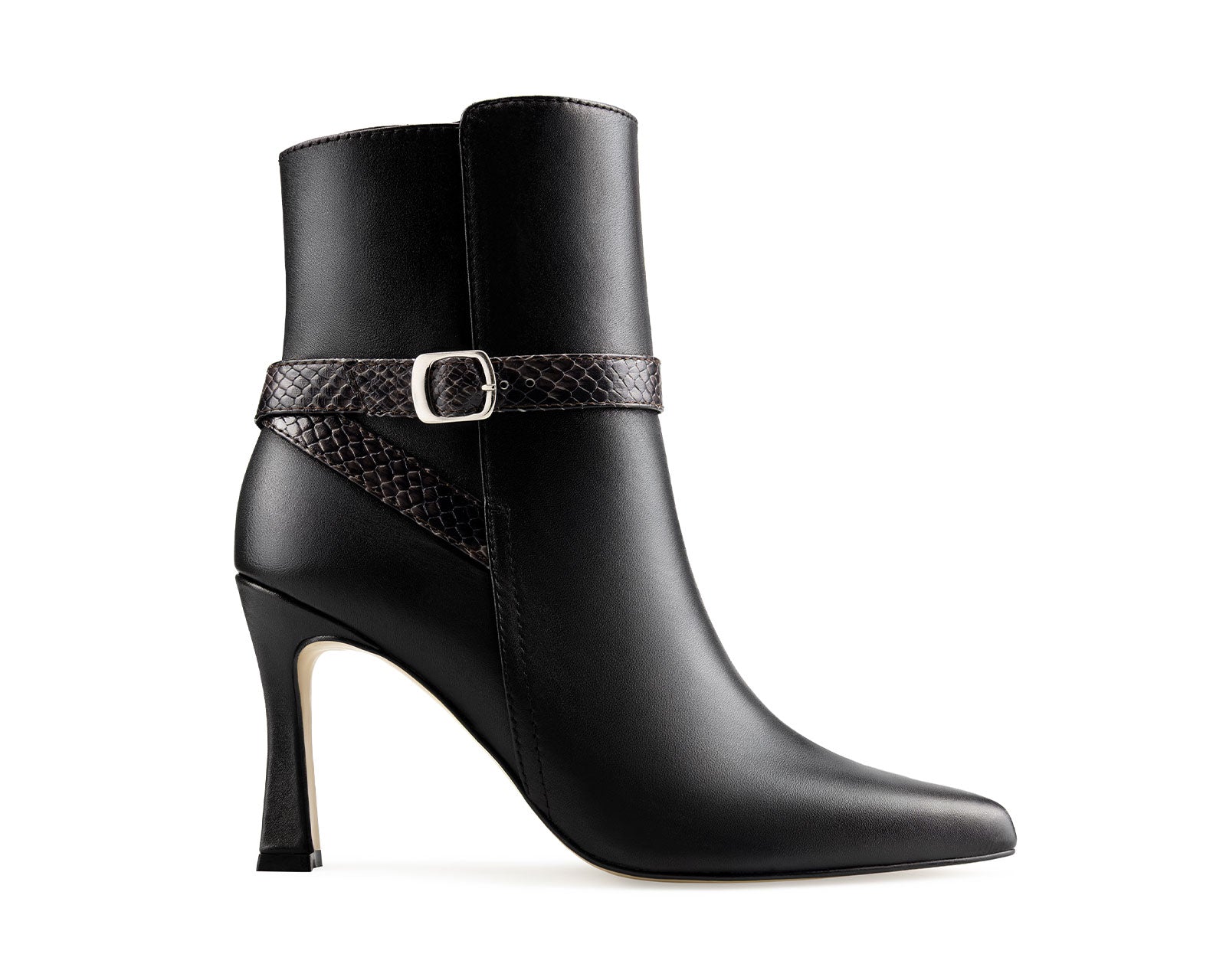 Astrid - Botines de Piel Negro