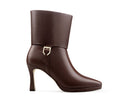 Lucía - Botines de Piel Café