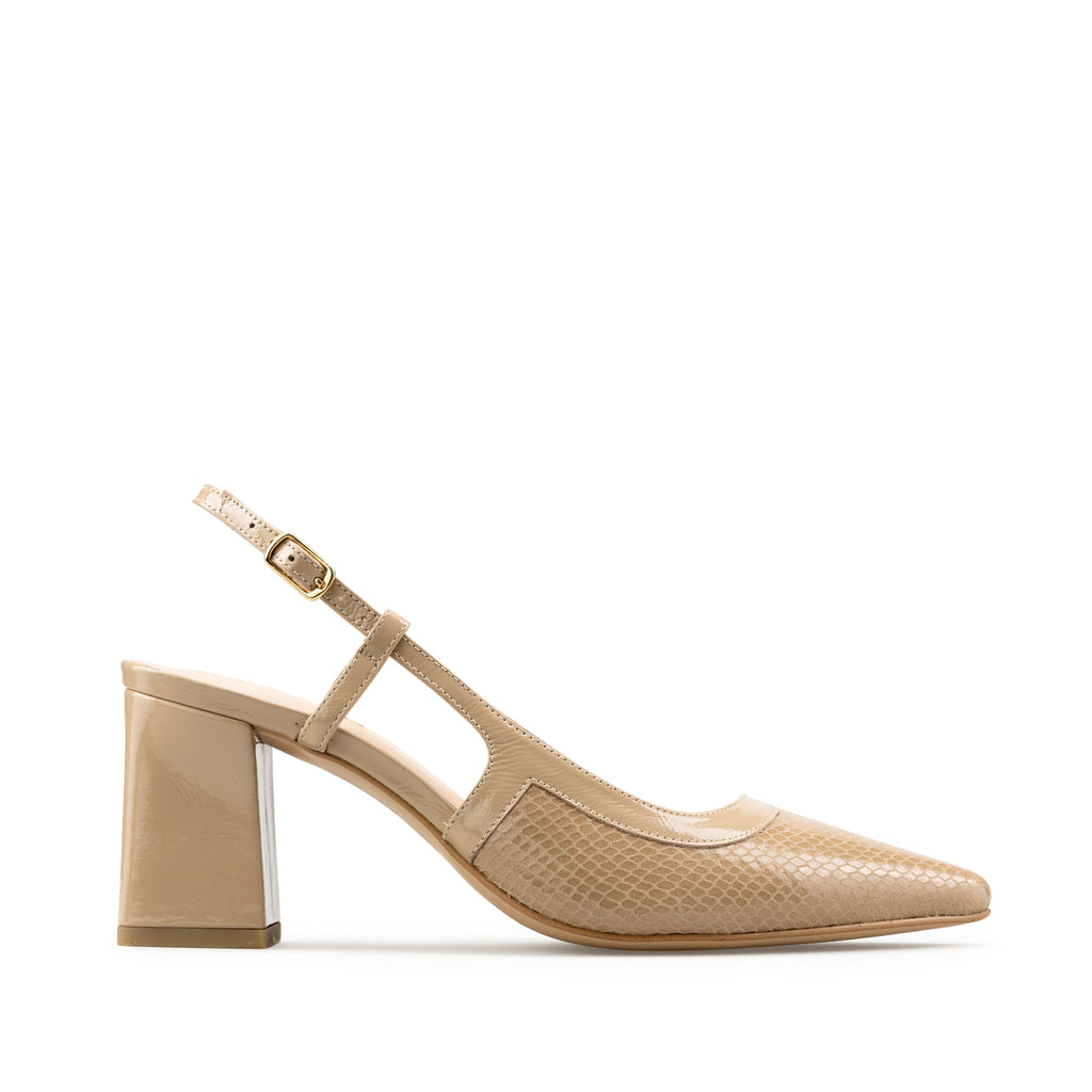 LILIANA | ZAPATILLAS BEIGE DE PIEL