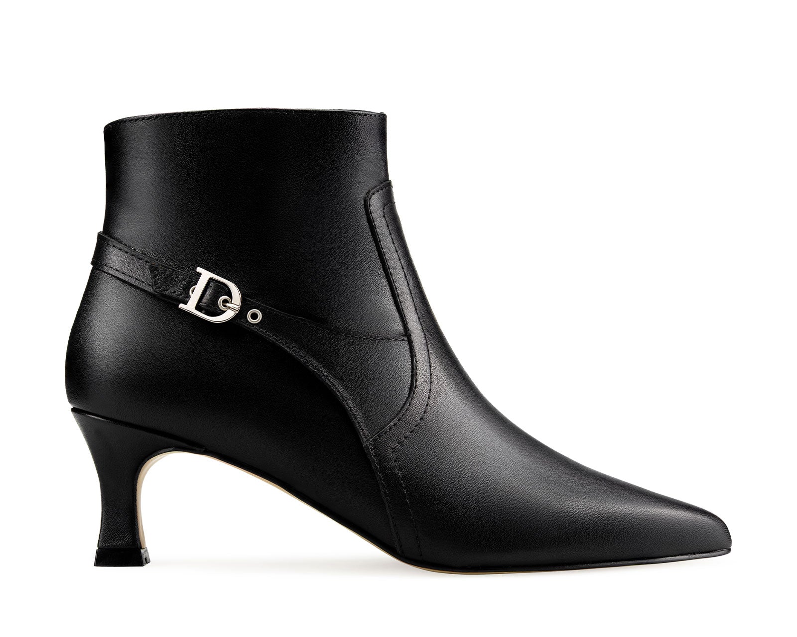 Nicole - Botines de Piel Negros