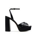 JULIETA | PLATAFORMA NEGRA DE PIEL