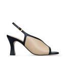 MAITE | TACONES DE PIEL NEGRO-BEIGE