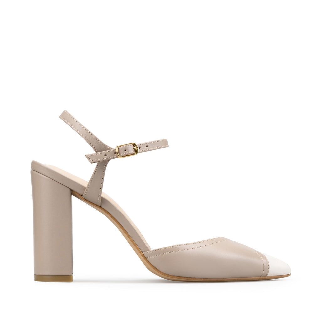 LAURA | ZAPATILLAS BEIGE DE PIEL