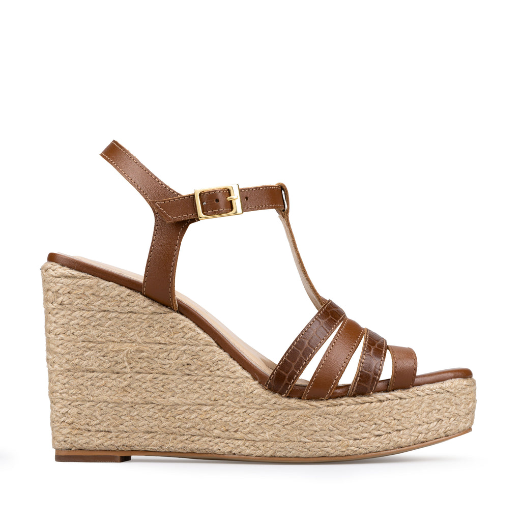 RITA | ALPARGATA DE PIEL CAFÉ