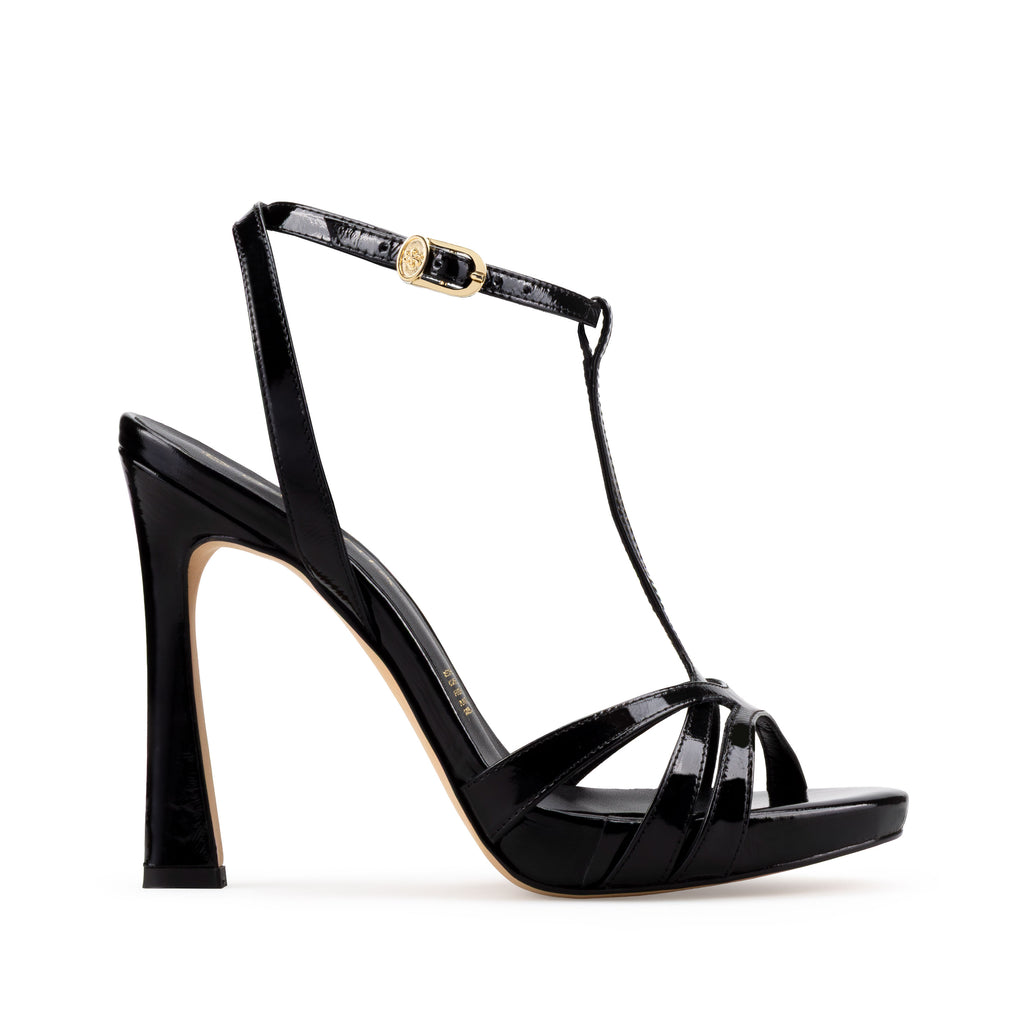 PAULA | SANDALIA DE PIEL NEGRO