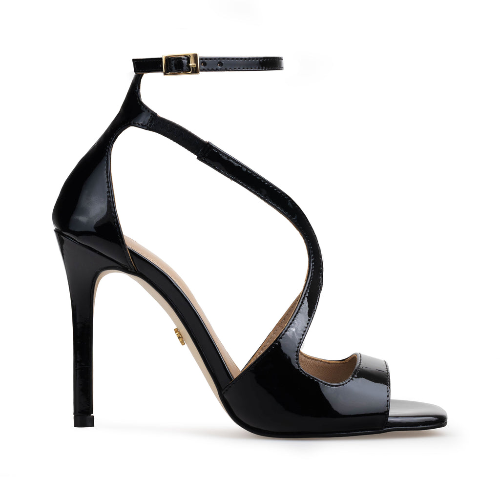 FLORENCIA | SANDALIA NEGRA DE PIEL