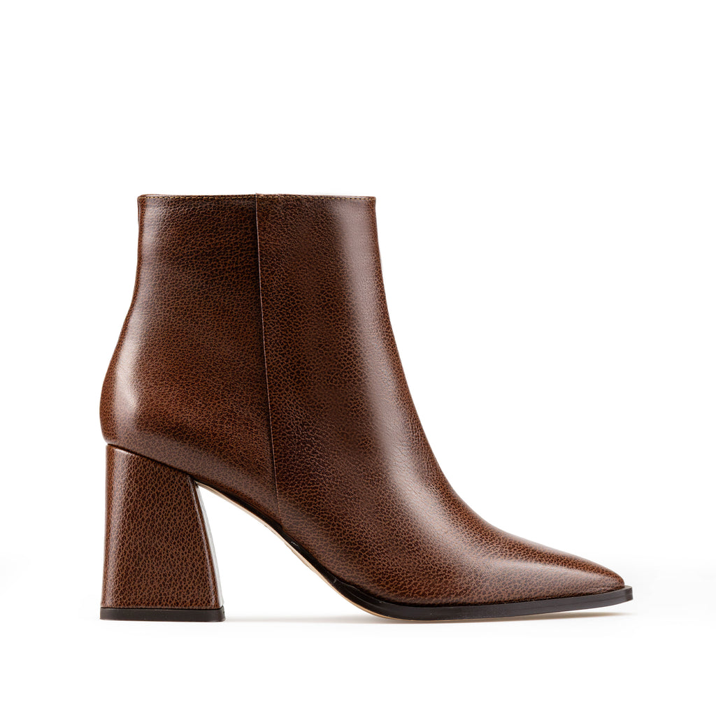 PAOLA | BOTÍN DE PIEL CAFÉ