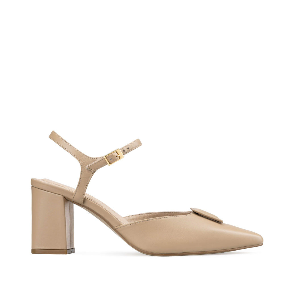 OLGA | ZAPATILLAS BEIGE DE PIEL