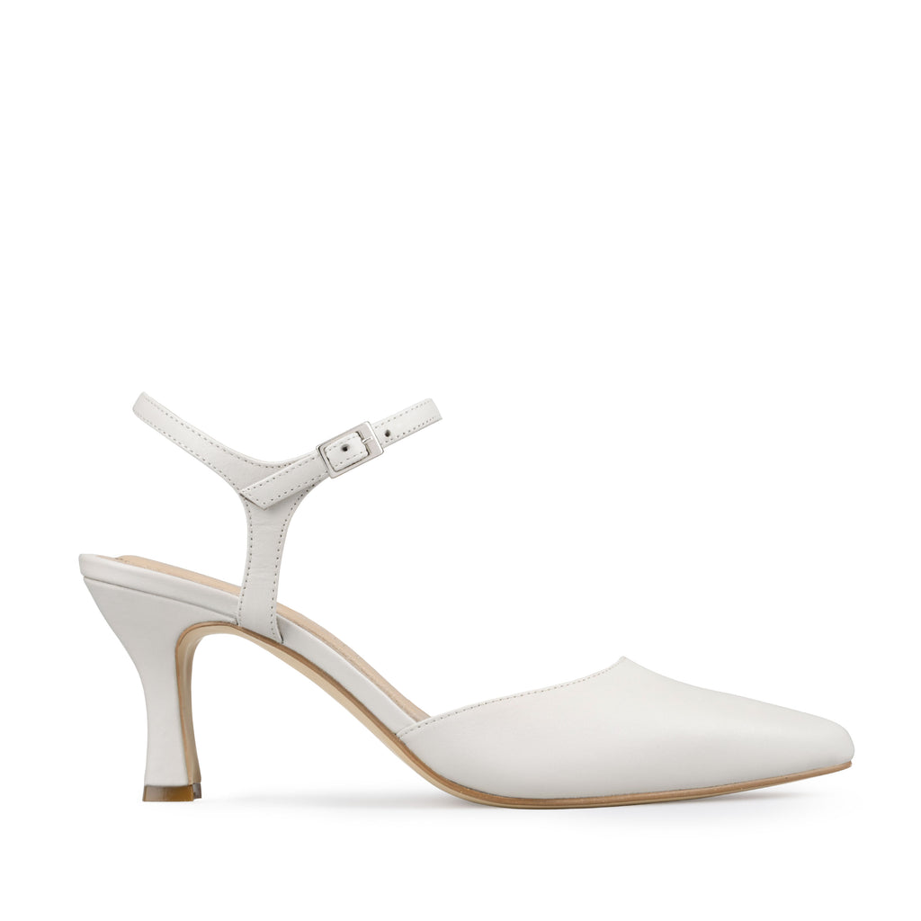 MAGDA | ZAPATILLAS MARFIL DE PIEL