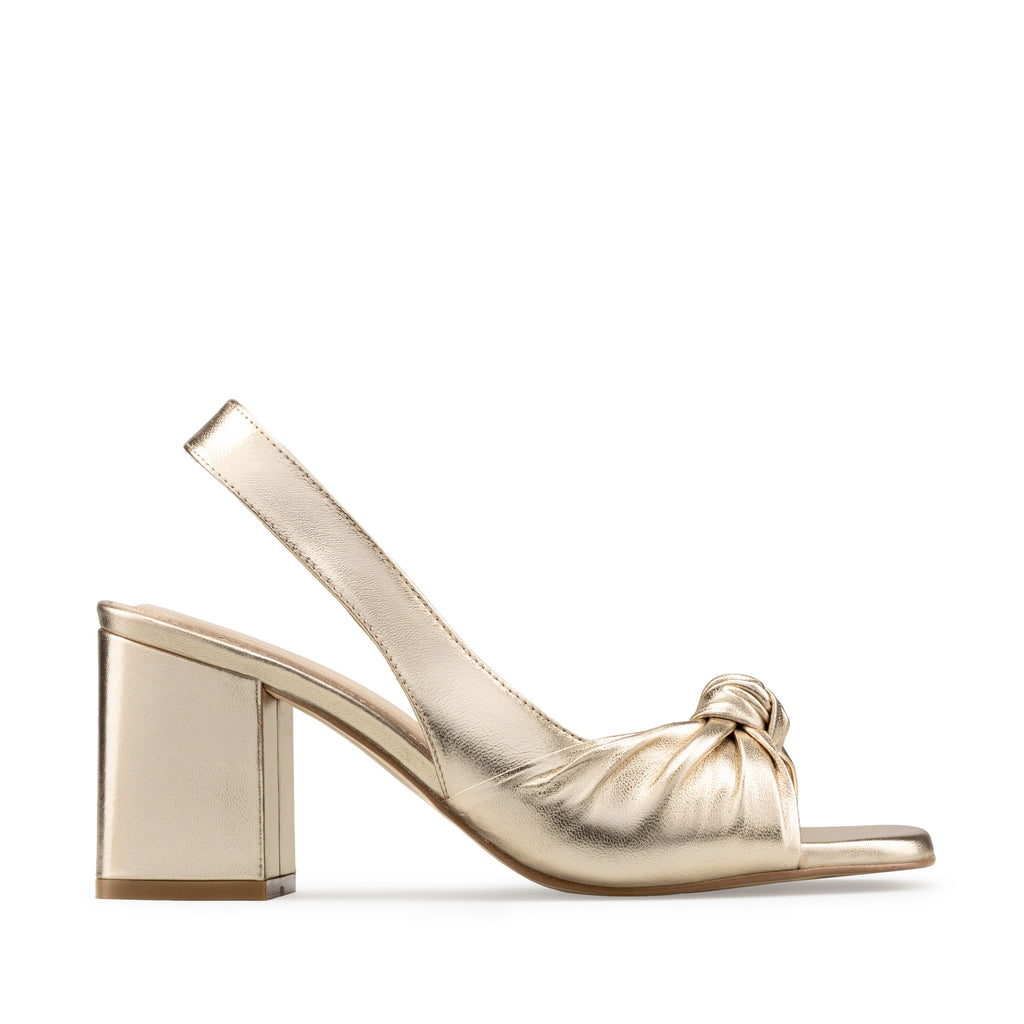 ELSA | SANDALIA DE PIEL CHAMPAGNE