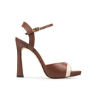 BELA | TACONES DE PIEL | MARFIL/CAFÉ
